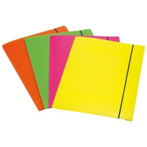 Fellowes Cartelle e Cartelline CF4 CARTELLE ELASTICO FLUO SHOCKING