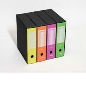 Brefiocart Registratori CF12REGIS. PROT 8CM ARANCIONE FLUO