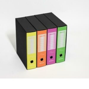 Brefiocart Registratori CF12REGIS. PROT 8CM GIALLO FLUO