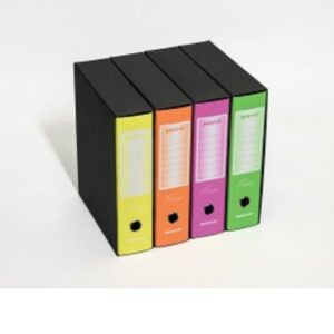 Brefiocart Registratori CF12REGIS. PROT 8CM ROSA FLUO