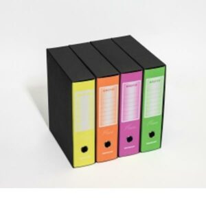 Brefiocart Registratori CF12REGIS. PROT 8CM VERDE  FLUO