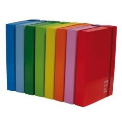 Brefiocart Cartelle e Cartelline CARTELLA CON ELASTICO PIATTO NEW COLOR  3 LEMBI  DORSO 10 CM COLORE VERDE