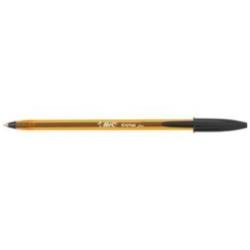 Bic Penne a Sfera Penna a sfera Cristal nera  punta Fine -Bic- fusto esagnale trasparente per il controllo dell inchiostro (conf. 50 pz)