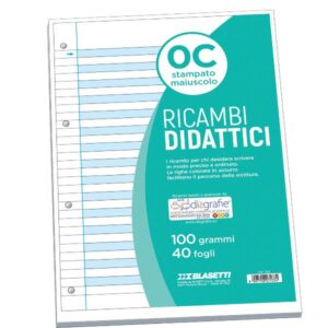 Blasetti Ricambi per quaderni ad anelli RICAMBI DIDATTICI A4 0C 40FF 100GR