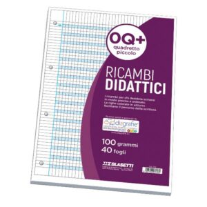 Blasetti Ricambi per quaderni ad anelli RICAMBI DIDATTICI A4 0Q+ 40FF 100GR