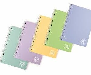 Blasetti Quaderni a spirale CF6 ONE COLOR FORATO PPL 1R / A4 / 80 GRAMMI / 80 FOGLI+1 ASSORTITO