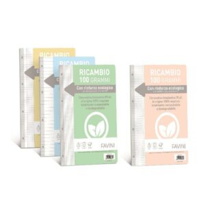 Cartotecnica Favini Ricambi per quaderni ad anelli RIC.RINF.BIO: 100 GR  40 FF  Q5