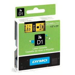 Dymo NASTRI PER ETICHETTATORI NASTRO  D1 12MMX7M NERO/GIALL