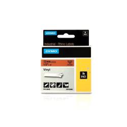 Dymo NASTRI PER ETICHETTATORI Nastri DYMO RHINO 12mmx 5,5m VINILE nero su arancione