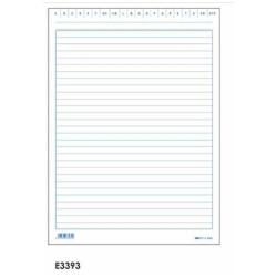 EdiPro Attività CF100 SCHEDE RIGATE BLU 24X17