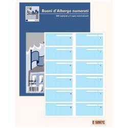 EdiPro Attività BLOCCO 900 TAGLIANDI NUMERATI  1-900  50X2 AUTORICALCANTE 2 COLORI    (CELESTE  VERDE)