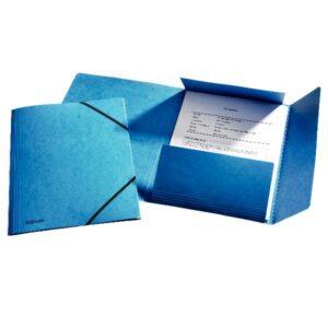 Esselte Cartelle e Cartelline CARTEL.3 LEMBI C/ELAST.RAINBOW BLU
