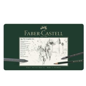 Faber Castell Kit Creativi set metallo pitt monochrome large 26 pezzi