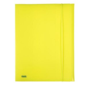 Favorit Cartelle e Cartelline CARTELLINA CON ELASTICO NEON GIALLO 24X33 DORSO 0-1