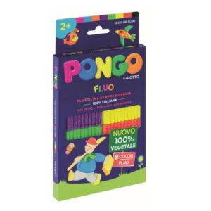 Giotto Paste per modellare Astuccio Pongo by Giotto 264g 8 colori FLUO