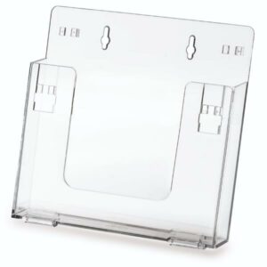 Lebez Porta depliant da tavolo e da parete Portadepliant componibile 1 scomparto A4 – 23x22x3 5 cm