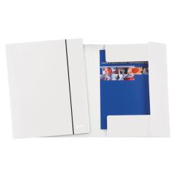 Leitz Cartelle e Cartelline CF5 CARTELLA A 3 LEMBI WOW 2.0 BIANCO METALLIZZATO CON ELASTICO