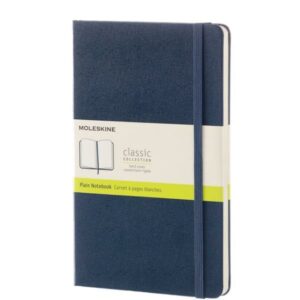 Moleskine Blocchi note con elastico TACCUINO LARGE BLU RIGIDO PPBIANCHE