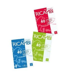 Pigna Ricambi per quaderni ad anelli CF1X40FG RICAMBI QUAXIMA A5 1R
