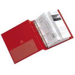 Sei rota Raccoglitori Raccoglitore Stelvio a 4 anelli D – rosso – diametro anelli 50 mm 22×30 cm