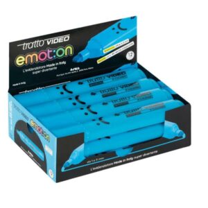 Tratto Evidenziatori CF12 TRATTO V.EMOTION AZZURRO TRIST