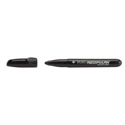 Tratto Marcatori Tratto Redimak nero punta tonda 7 0  tratto 2 0-3 5 mm  permanente a base d alcool  scrive su tutte le superfici (Conf. 12 pz)