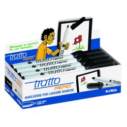 Tratto Marcatori Marcatore Tratto Memo nero  p/tonda 4 0 mm  tratto 1 0-2 5 mm  inchiostro cancellabile a secco per lavagne bianche (conf.12)