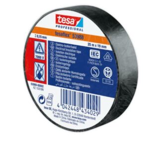 Tesa Nastri adesivi CF10 NASTRO ISOLANTE 25X19 NERO