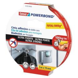 Tesa Nastri biadesivi Nastro Powerbond UltraStrong 19×5