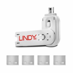 Lindy PORTATILI SERRATURE PER PORTE USB BIANCHE