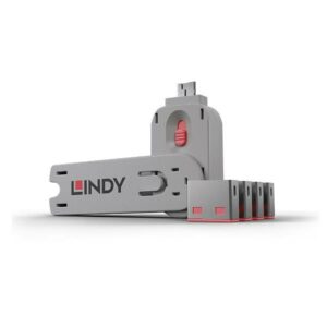 Lindy PORTATILI SERRATURE PER PORTE USB ROSA