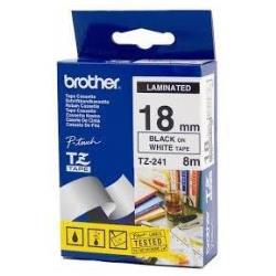 Brother NASTRI PER ETICHETTATORI NASTRO 18MM NERO SU SFONDO BIANCO