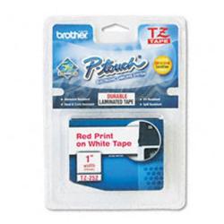 Brother NASTRI PER ETICHETTATORI NASTRO TIPO TZ 24MM ROSSO SU BIANCO LUNGHEZZA 8 METRI