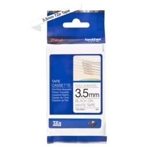 Brother NASTRI PER ETICHETTATORI NASTRO 3 5MM NON LAMINATO NERO SU BIANCO