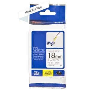 Brother NASTRI PER ETICHETTATORI NASTRO LAMINATO FLESSIBILE 18MM ( 8 METRI ) BERO SU BIANCO