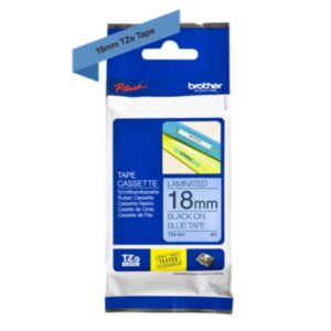 Brother NASTRI PER ETICHETTATORI NASTRO TIPO TZ DA 18 MM NERO SU FONDO BLU LUNGHEZZA 8 METRI