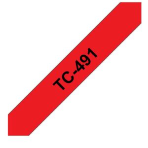 Brother NASTRI PER ETICHETTATORI NASTRO TIPO TC 9 MM NERO SU ROSSO