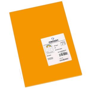 Canson Cartoncini colorati Foglio VIVALDI A4 185g MANDARINO