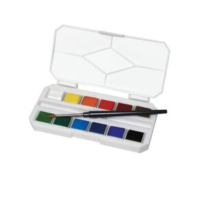 CWR Pastelli ACQUERELLI ON THE GO – 12 DEMI GODET – SC. IN PLASTICA