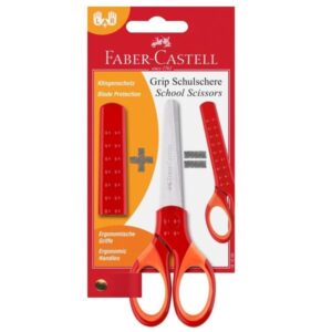 Faber Castell Forbici bimbo BLISTER CON FORBICE SCUOLA ROSSO