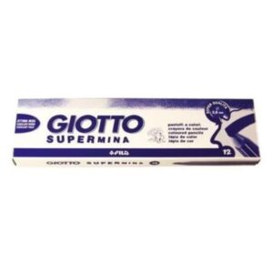 Giotto Pastelli CF12PASTELLI SUPERMINA ARANCIO FLUO