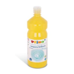 Primo Tubi tempera Tempera GIALLO  brillante primi passi  in bottiglia 1000ml