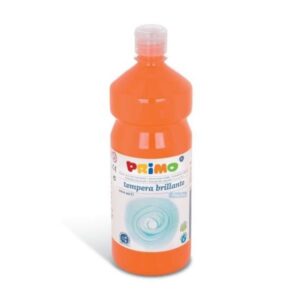 Primo Tubi tempera Tempera ARANCIO  brillante primi passi  in bottiglia 1000ml