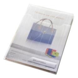 Leitz Buste in Plastica Buste perforate a soffietto – PVC morbido antiriflesso – f.to 22×30 cm (conf.10)
