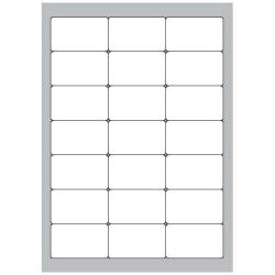 Megastar Etichette Indirizzi / Pacchi Etichette bianche angoli arrotondati – Laser/Inkjet/Copiatrici – 63 5×38 1 – 100 ff