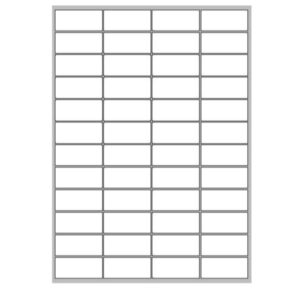 Megastar Etichette Indirizzi / Pacchi ETICHETTE BIANCHE CON MARGINI – LASER/INKJET/COPIATRICI – 52X23 5 –   100 FF