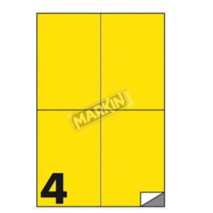 Markin Etichette Indirizzi / Pacchi CF400 ETICHETTE GIALLO  105X148