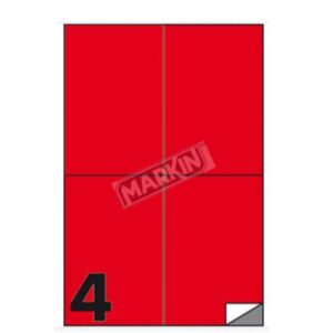 Markin Etichette Indirizzi / Pacchi CF400 ETICHETTE ROSSE 105X148