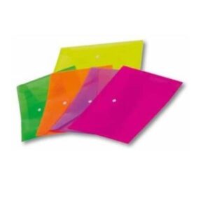 Orna Buste in Plastica CONFEZIONE 12 BUSTE CON BOTTONE A6