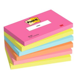 Post-it Cartoncini colorati CF6 PI 76X127MM 6X90FF POP
